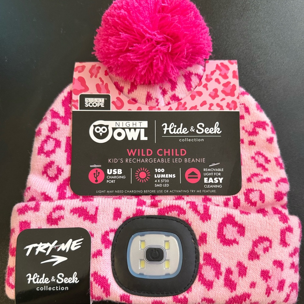 Pink LED Beanie